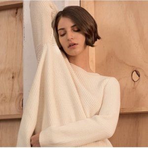 Cuyana Open Back Knit Sweater